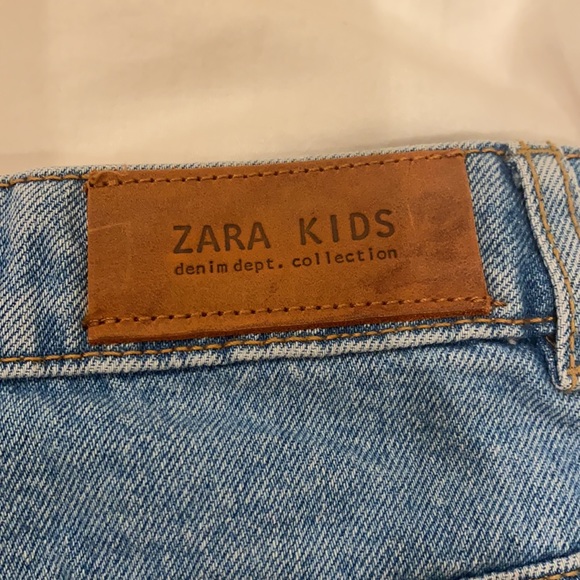 Zara Kids Cheetah print Jean shorts - Picture 3 of 4